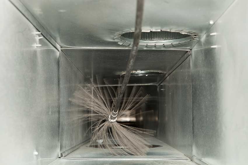 Air duct cleaning process

